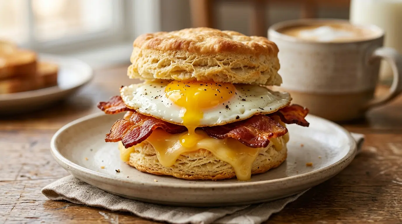 Wendy's Bacon, Egg & Cheese Biscuit
