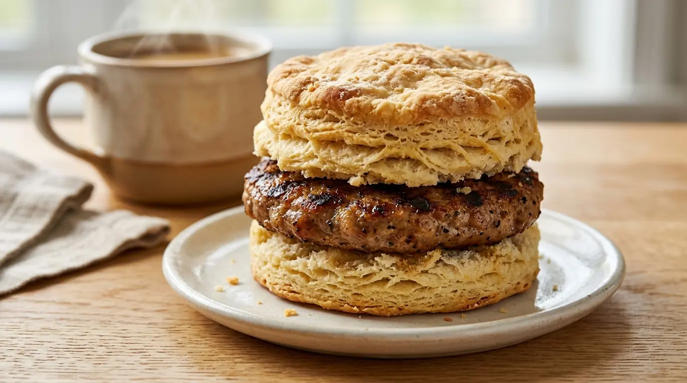 Wendy's Sausage Biscuit