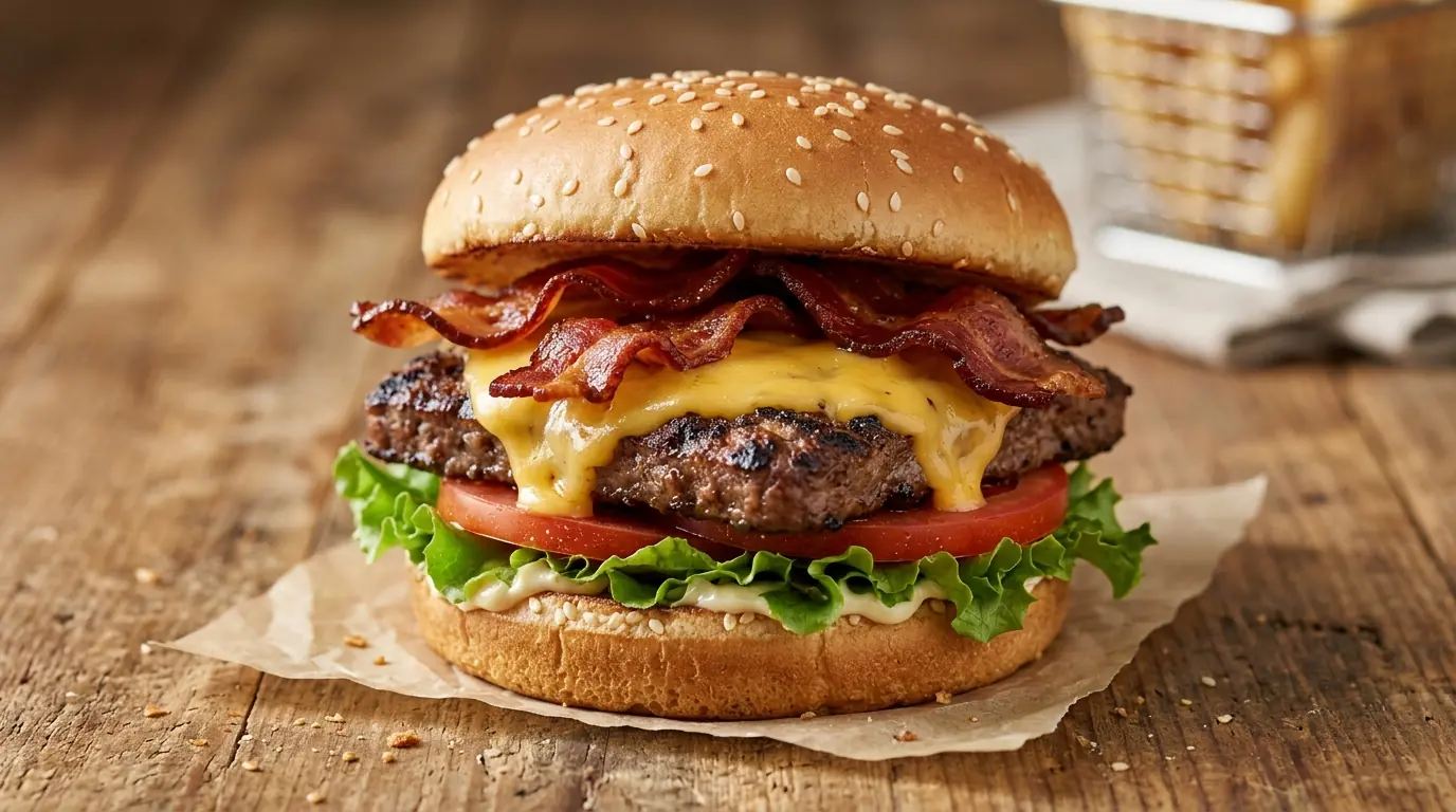 Wendy's Jr. Bacon Cheeseburger